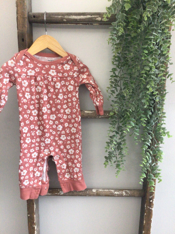 Carters flower romper-6M