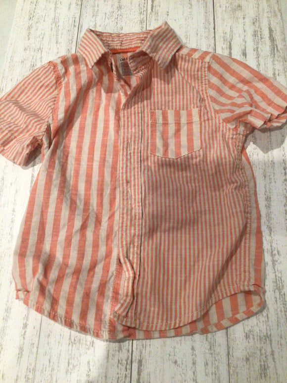 Cat&Jack coral button up-2T