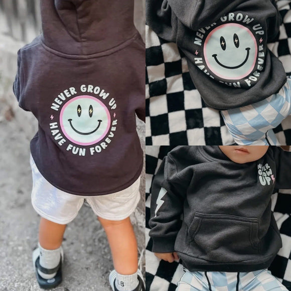 Never grow up hoodie