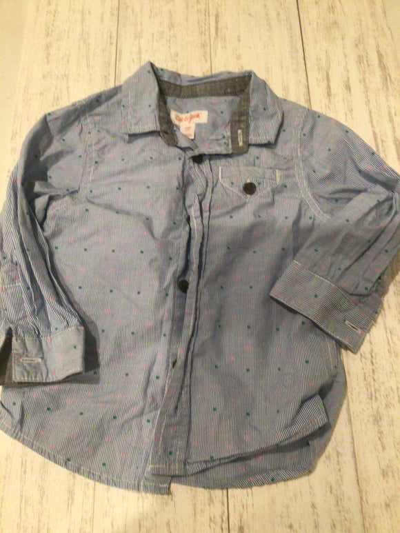 Color speck button up-18M
