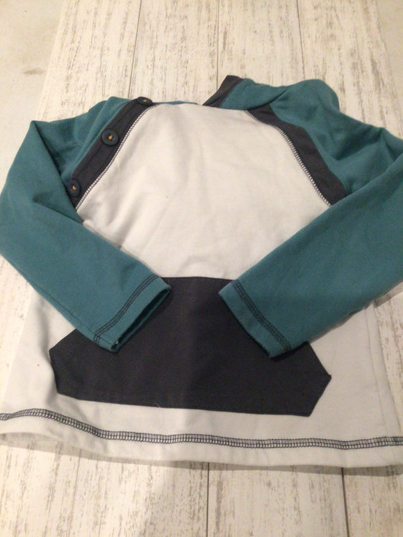 Teal hoodie-4T