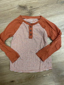 Orange Striped Top - 5T