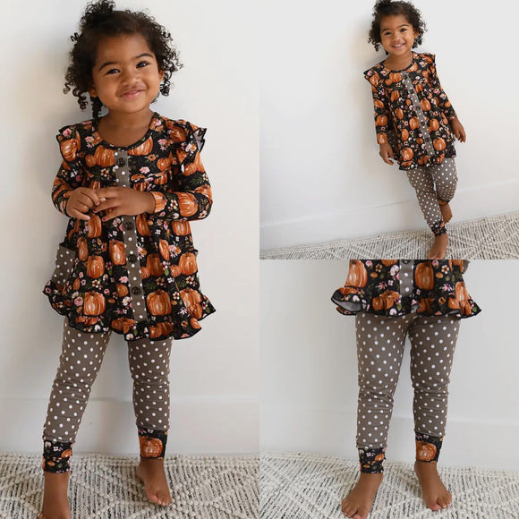 Pumpkin Peplum Set