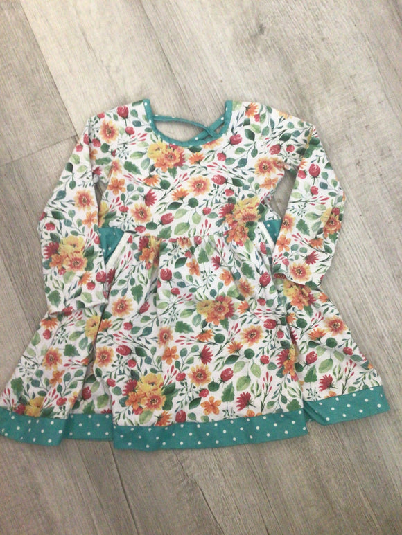 Floral and polka dot dress- 6