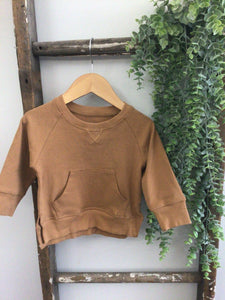 Little Bipsy brown pullover-6/12m