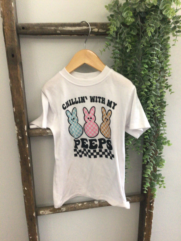 Chillin with my peeps tee- 5T