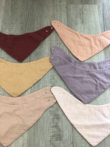 Muslin bandana bibs