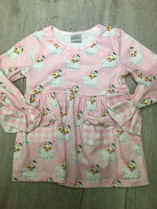 Pink Santa long sleeve-5