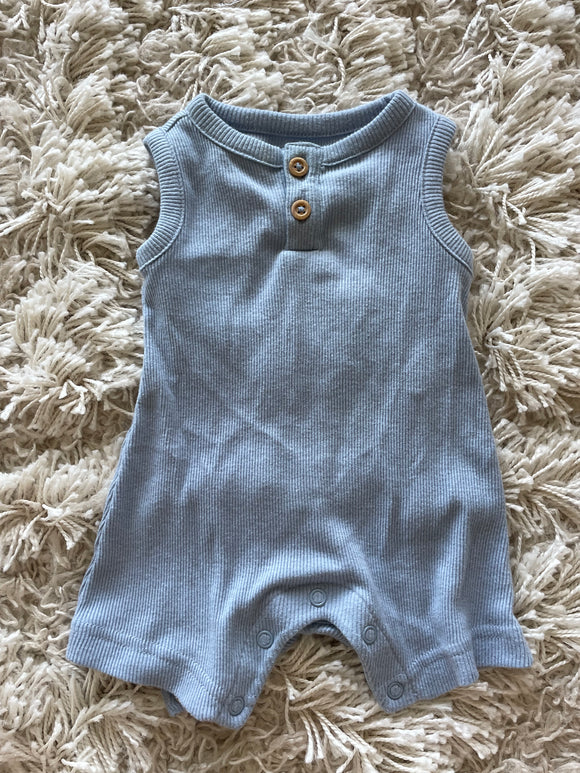 Blue romper - 0/3M