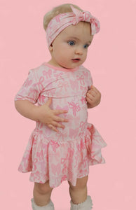 Blissful Bows Bodysuit Dress