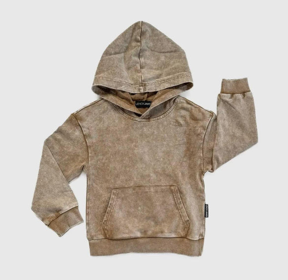 Acid Wash Tan Hoodie