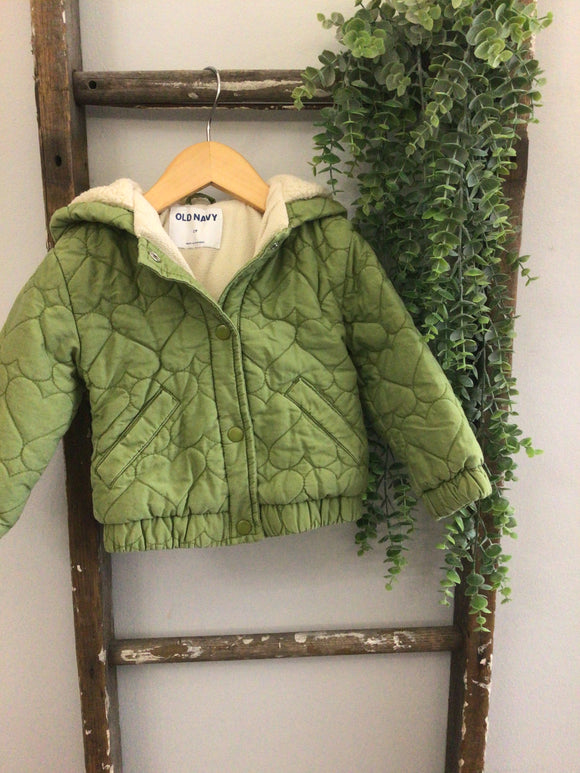 Green heart coat-2T