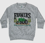 Farmers Keep America Growing Green Tractor Pullover