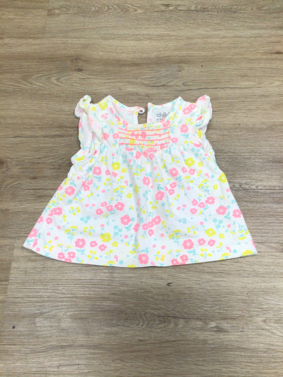 Floral Short Sleeve 3-6M