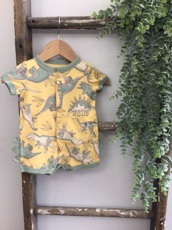 Dino short romper-3M