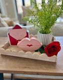 Wood Scallop Tray