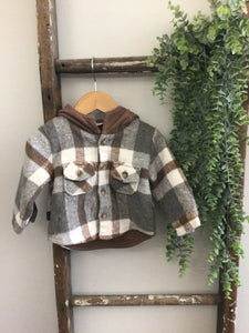 Olive + Scout brown shacket-12/18m