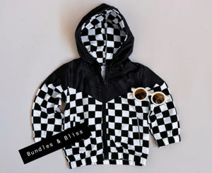 Checkered Windbreaker