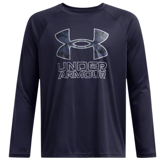 Navy UA Tech Hybrid Top