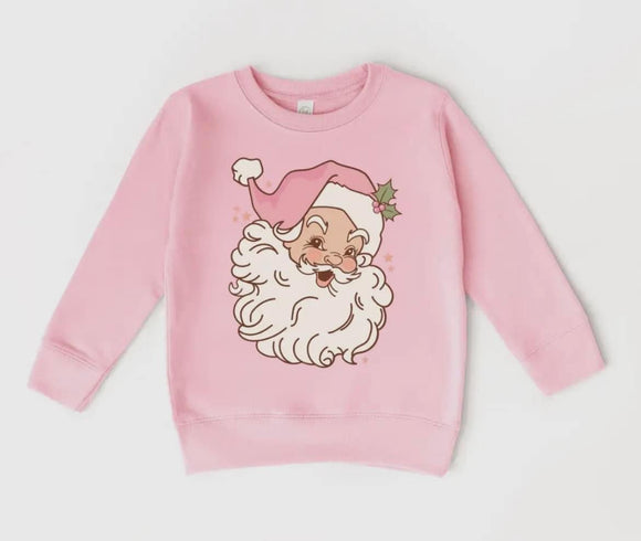 Pink Santa Sweatshirt