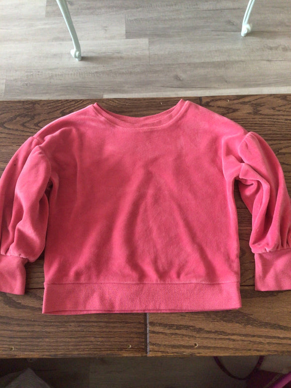 Pink velvet top- 4T