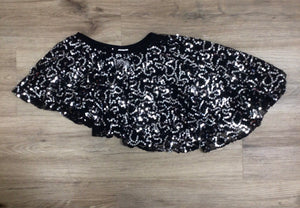 Lace & Sequence Black Skirt - 4/5