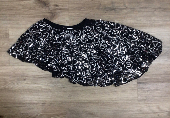 Lace & Sequence Black Skirt - 4/5