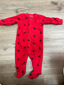 Moose Fleece sleeper - 6M