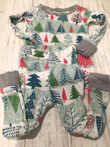 Christmas tree pajamas-2T