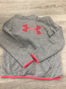 Gray pink Under Armour hoodie-L