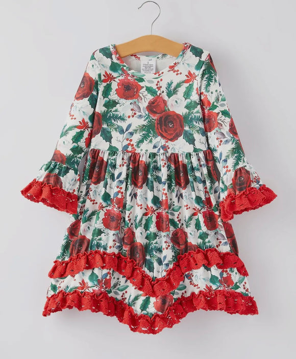 Christmas Floral Dress