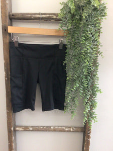 Gap teen black biker shorts-8