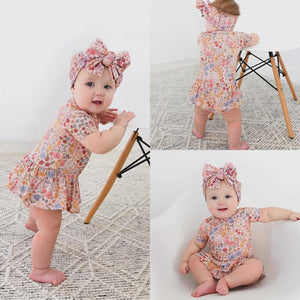 Meadow floral bunny headwrap
