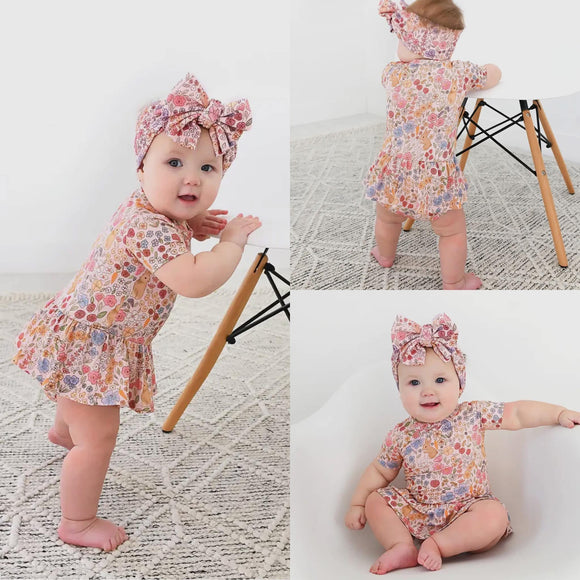 Meadow floral bunny headwrap