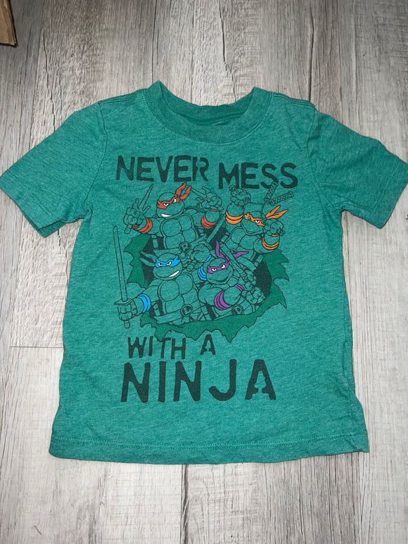 Green “Ninja” Tee - 4T