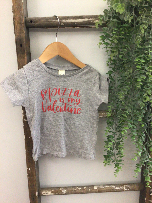 Pizza is my valentine tee-18m