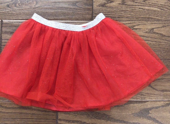 Red Sparkle Band Skirt - 6