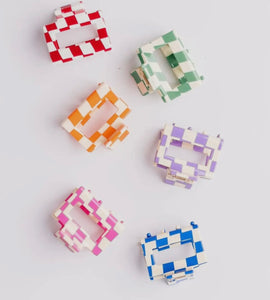 Checkered Claw Clip