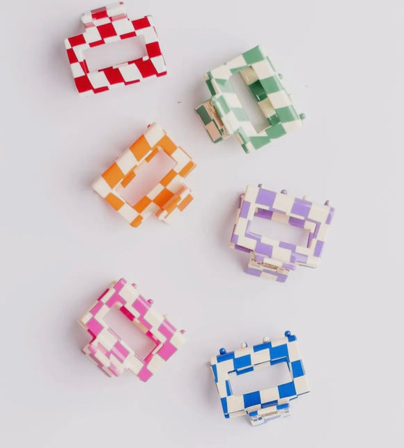 Checkered Claw Clip