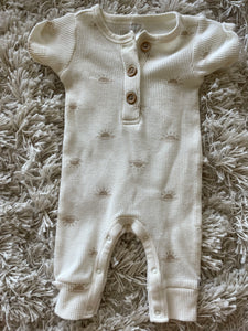 Sun waffle romper - 0/3M