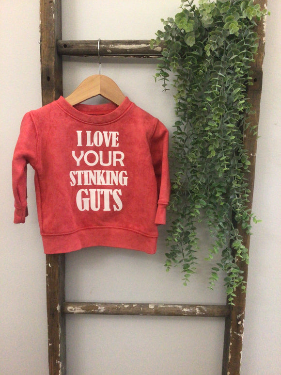 Stinking guts crewneck-12/18M
