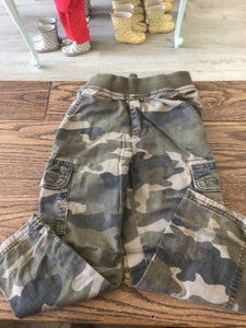 Camo cargo pants-4T