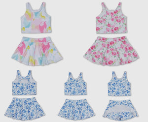 Athletic skort set