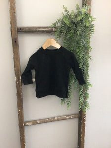 Lenox James black pullover- 6/12M