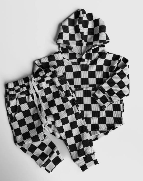 Waffle Checkered Joggers
