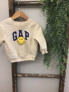 Gap Smiley crewneck-12/18M