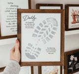 DIY Following In Your Footsteps Sign
