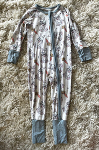Lucky Panda Kids Rad Rabbit Bamboo Sleeper - 12/18M
