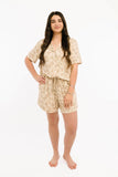 Bow and checkered adult short set