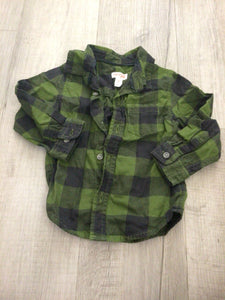 Cat&Jack Green flannel-2t